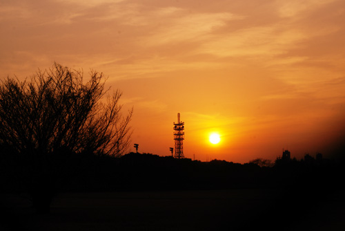 夕焼けの空